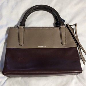 Coach The Mini Borough Bag In Retro Colorblock Leather